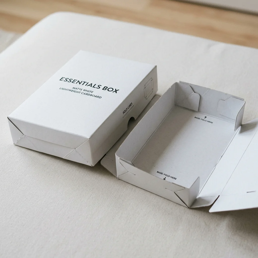 Premium custom printed base and lid paperboard box