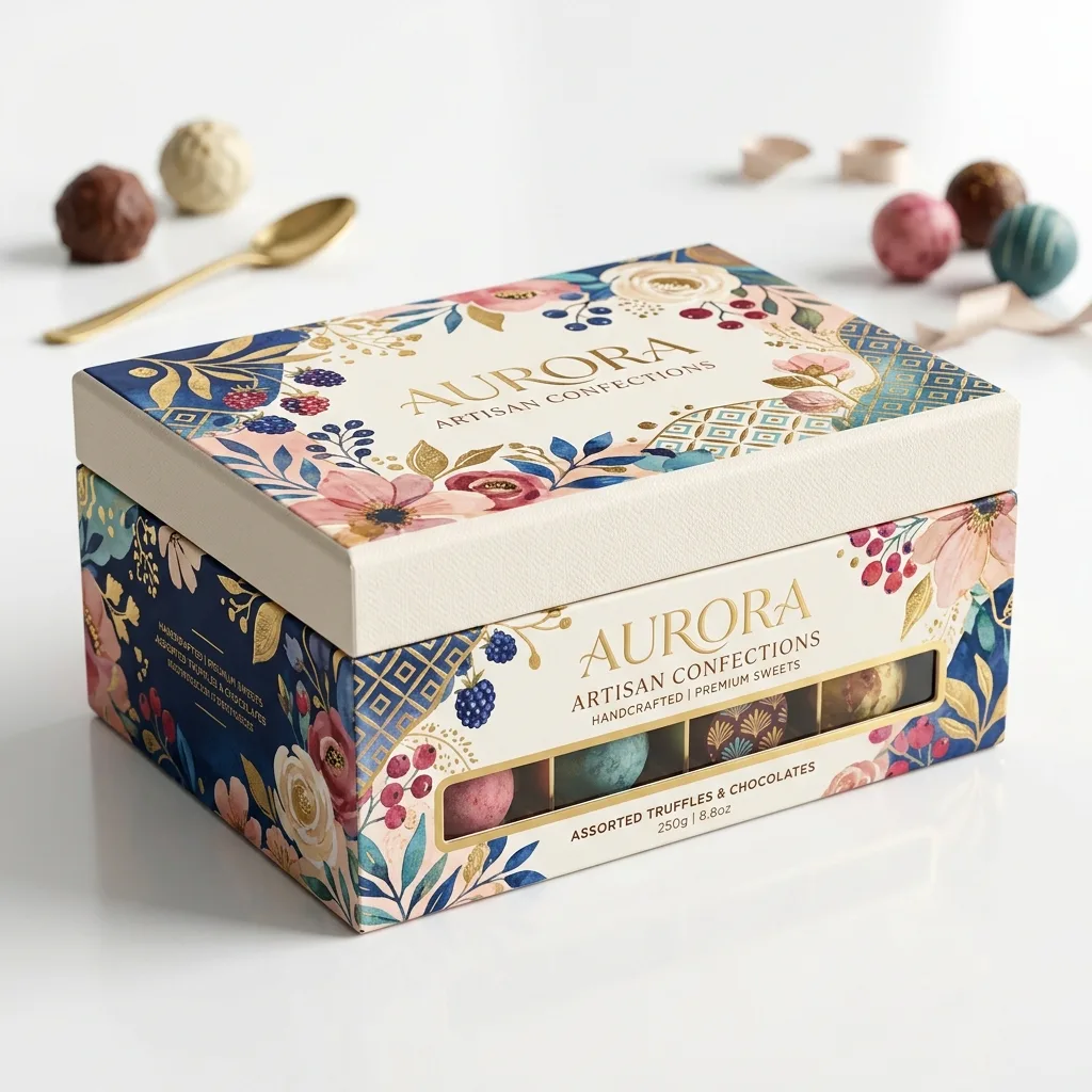 Premium custom printed candy packaging box