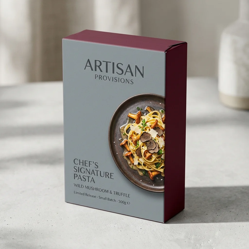 Custom printed food folding carton paperboard box