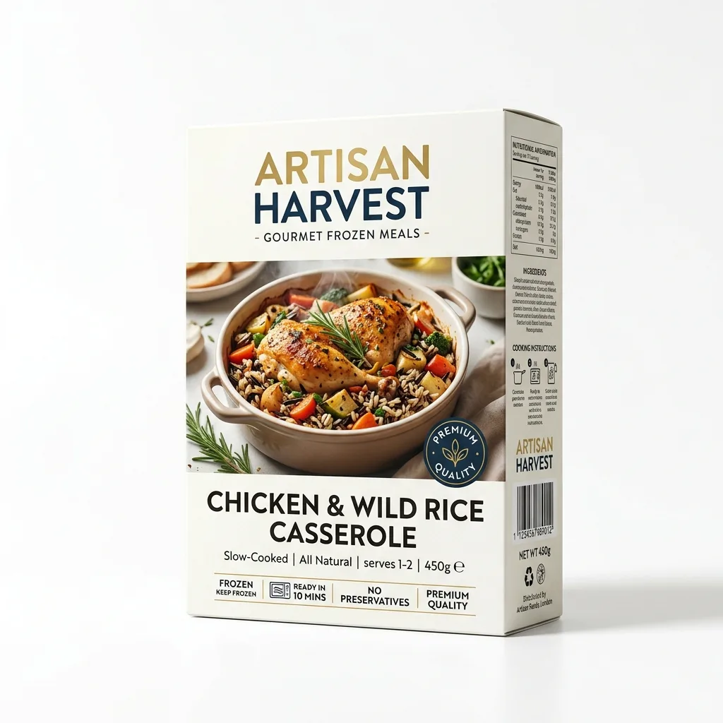 Premium custom printed frozen food packaging box