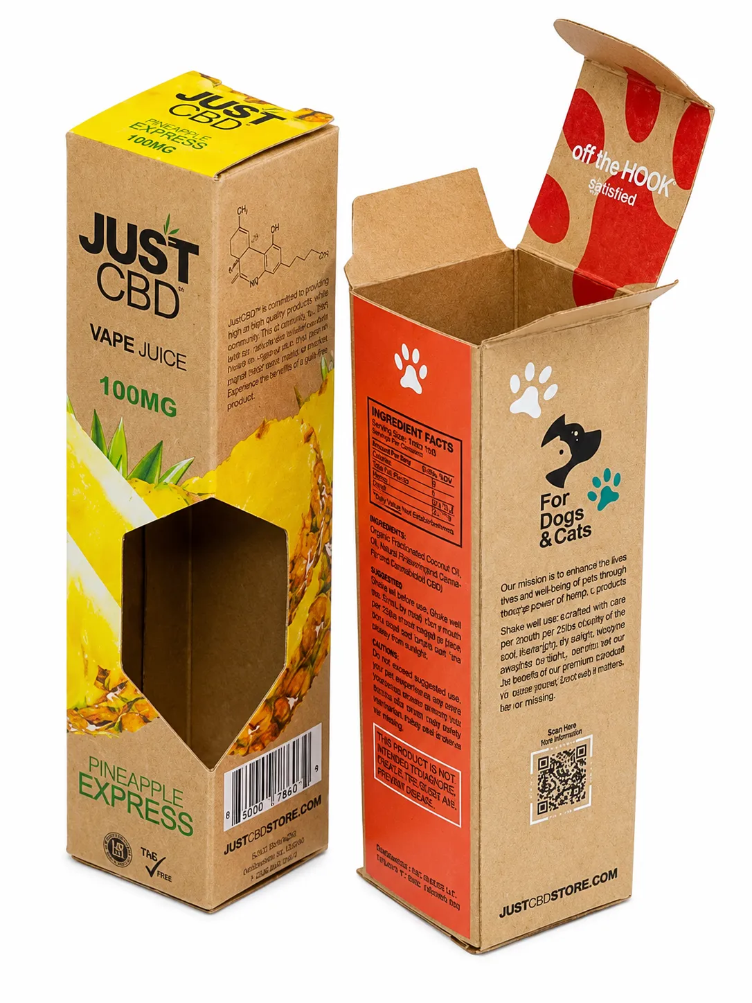 Printed pet food paper box packaging