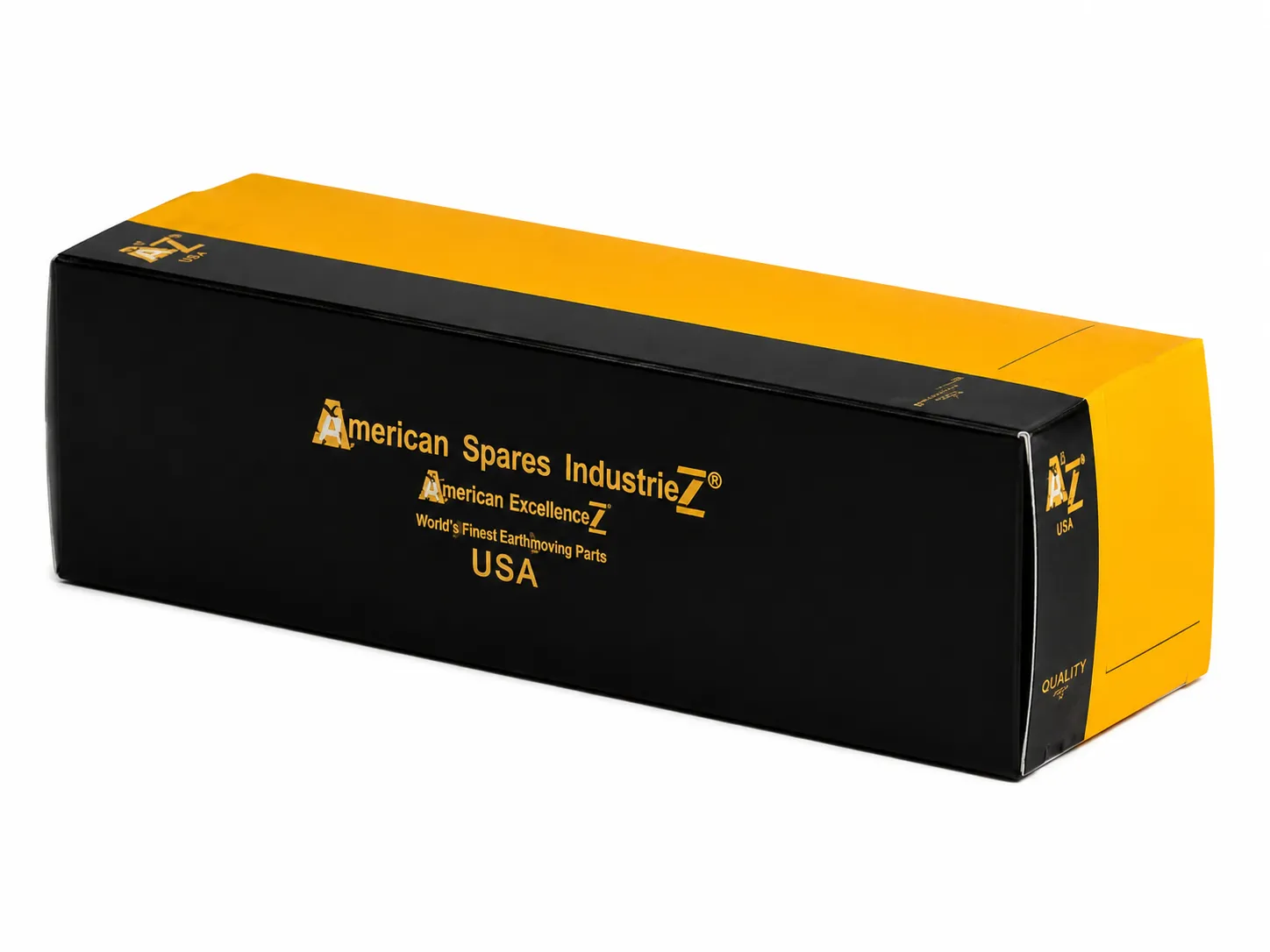 Small black and yellow private label paper box
