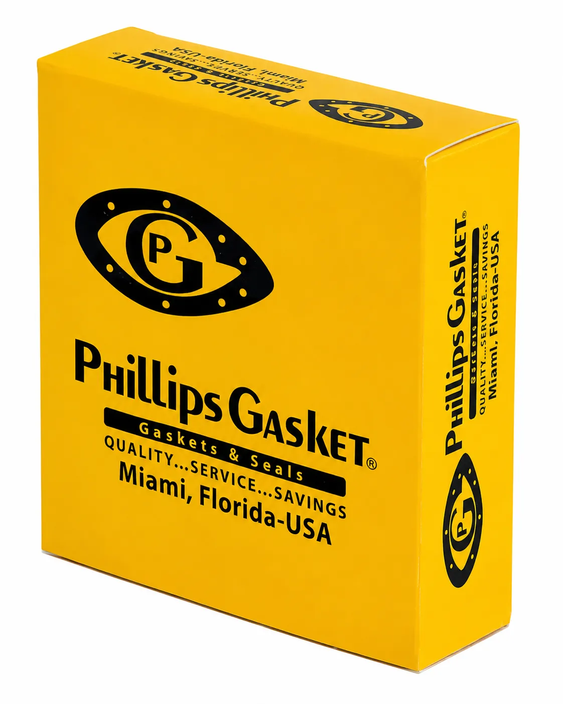 Square yellow private label paper box