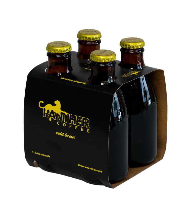 12 oz Beer Bottle Carriers - Black & Kraft - Box & Wrap